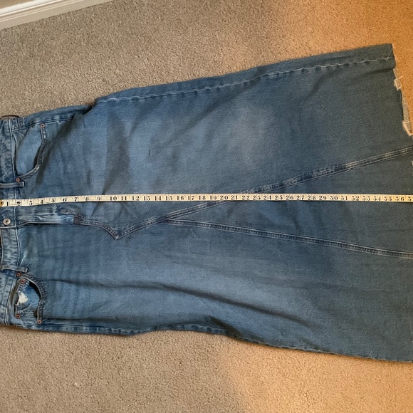 American Eagle long A line Denim skirt - Picture 3 of 10